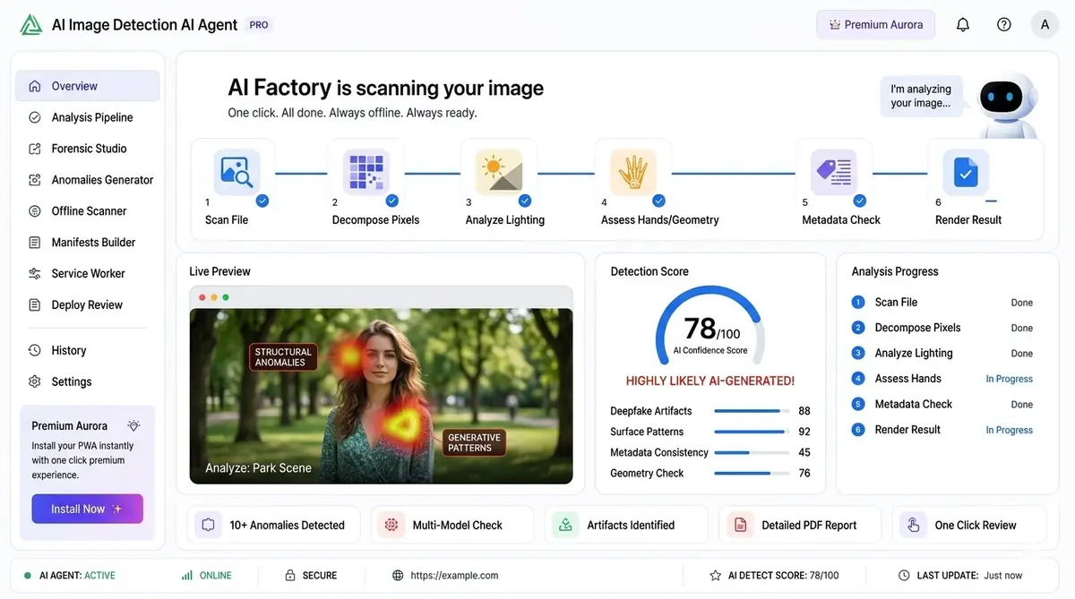 AI IoT monitor dashboard — example of the AI IoT/exposure risk dashboard software
